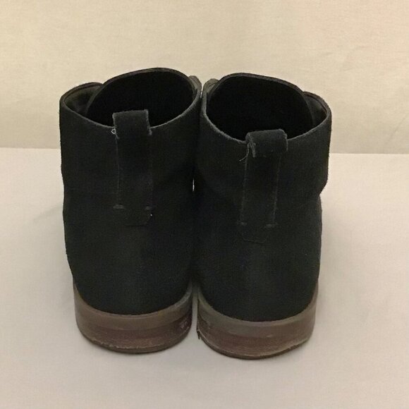 Franco Sarto 11 Men’s Suede Leather Ankle Boots Black Slip On Shoes - Picture 4 of 13